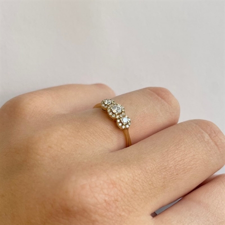 Cordelia Diamant ring i 14 kt guld  A2136 041